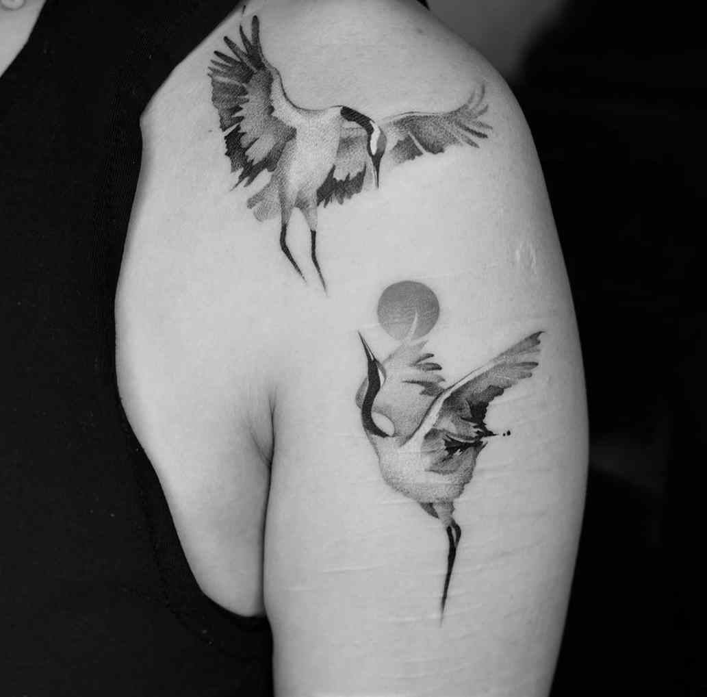 crane-tattoo-meaning-neartattoos