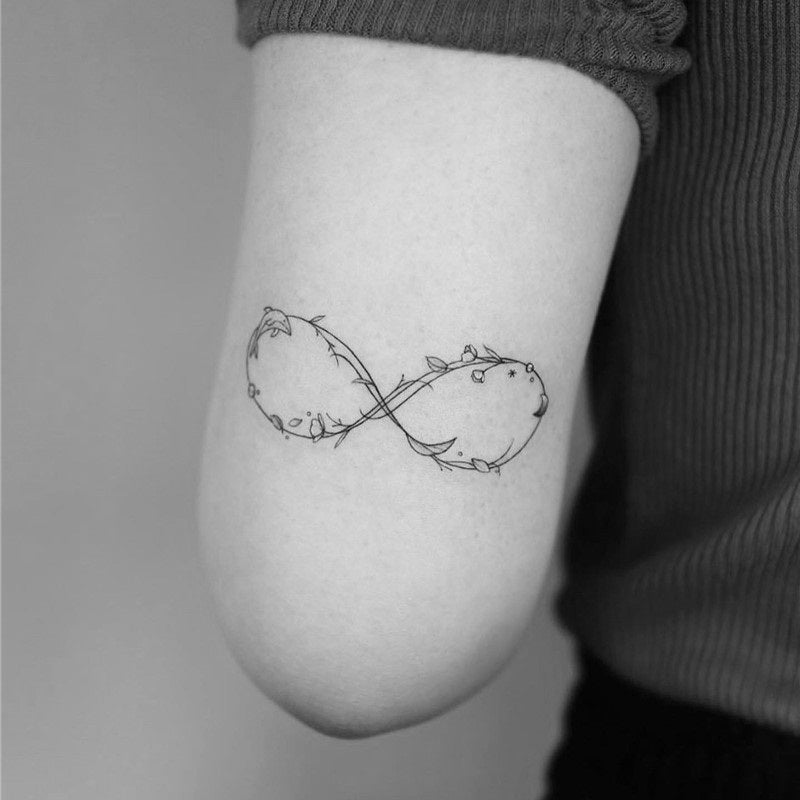 infinity anchor tattoo finger