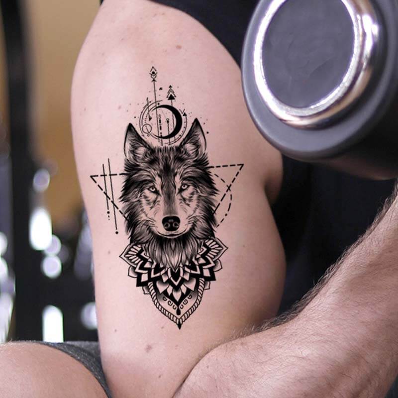 running wolf pack tattoo