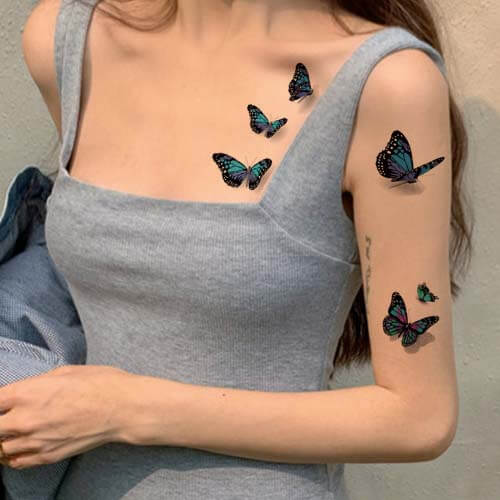 3D Butterfly Tattoos