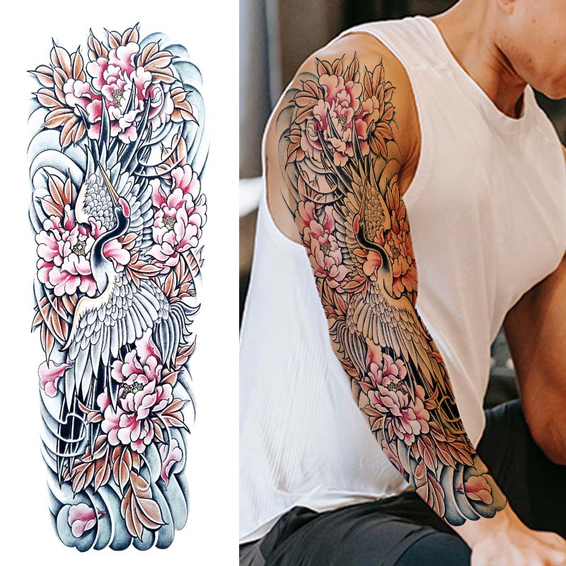 Koi Fish Tattoo Sleeve - Full Sleeve Tattoo - Temporary Sleeve Tattoos –  neartattoos