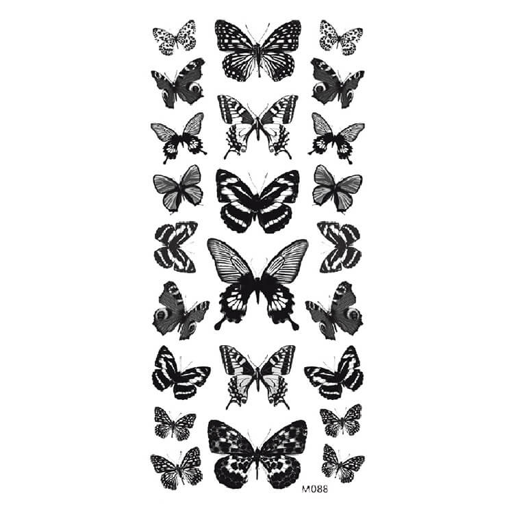 black butterfly tattoos designs