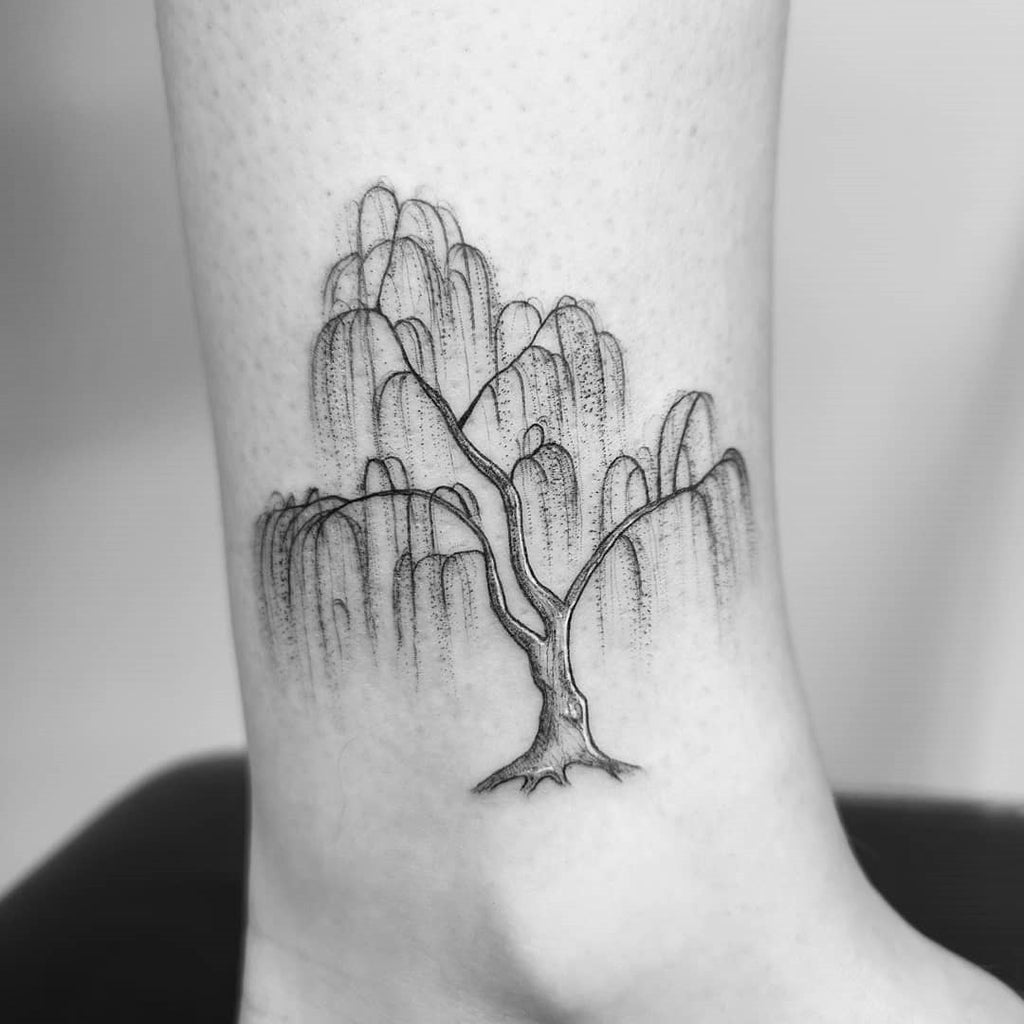 Tattoo of intertwined trees and roots with viking rune on Craiyon