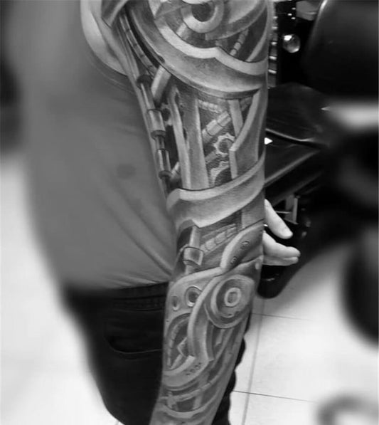 Biomechanical black and gray tattoo by dzsedi on DeviantArt