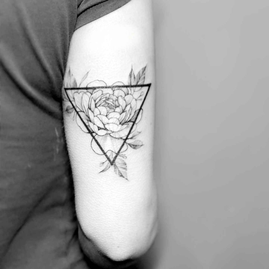 Tattoo tagged with: small, christian, tricep, hongdam, tiny, ifttt, little,  minimalist, christian cross, medium size, religious | inked-app.com