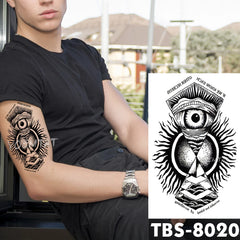 Realistic TemporaryTattoos, FakeTemporary Tattoos All-seeing Eye  Tattoo Sticker, Pyramid Tribal Totem Tatoo  Arm Fake Tattoo Men