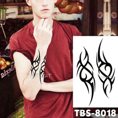 Realistic TemporaryTattoos, FakeTemporary Tattoos Lotus text  Tattoo Sticker, Mandala flower Tribal Totem Tatoo  Arm , Fake Tattoo for Women