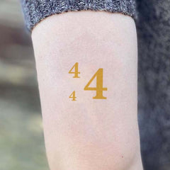 444 temporary tattoo