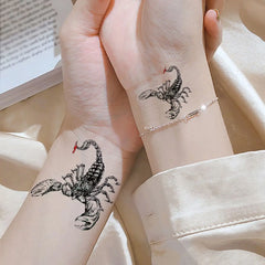 Animal Fresh Arm Scorpion Tattoo Sticker 1 Sheet Size 12-19 cm