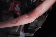 Chinese Red Dragon Temporary Tattoo