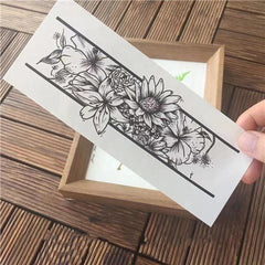Flower Armband Temporary Tattoo