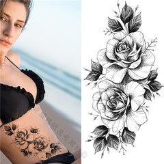 Flower Sternum Tattoo