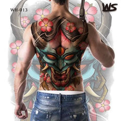 Full Back Oni Tattoo