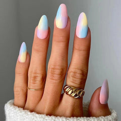 Pastel Dream Almond Press On Nails