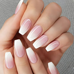 Ombre French Tip Press On Nails