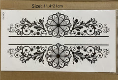 Simple Flower Armband Temporary Tattoo