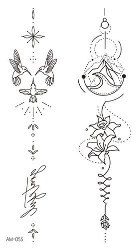 Simple Spine Tattoos 