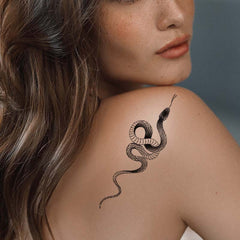 Snake Arm Temporary Tattoo