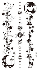 Solar System Spine Tattoos 