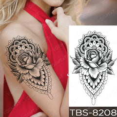 Realistic TemporaryTattoos, Waterproof Temporary Tattoo Sticker, Fox Rose Diamond Wolf  Tattoos Moon Bird Tattoo Arm , Fake Tattoo for Women Men