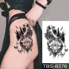 Realistic TemporaryTattoos, Waterproof Temporary Tattoo Sticker, Gothic y2k Punk Gril  Tattoos Butterfly Text Tattoo Arm Fake Tattoo Men Women
