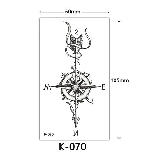 arrow compass tattoo