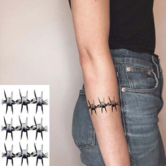 Small Barbed Wire Temporary Tattoo
