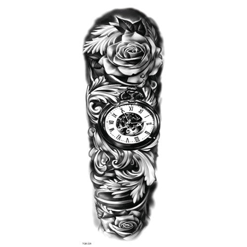 Clock Sleeve Tattoo – neartattoos