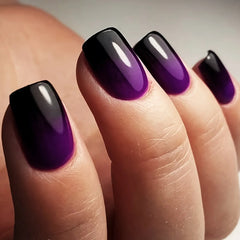 black ombre press on nails