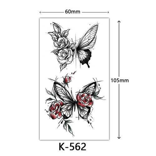 Butterfly Flower Tattoos