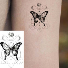 Small Butterfly Wrist Temporary Tattoo