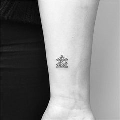 Carousel Temporary Tattoo