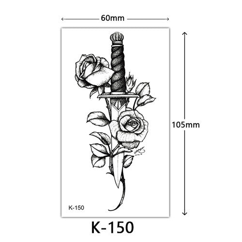 Dagger Rose Tattoo