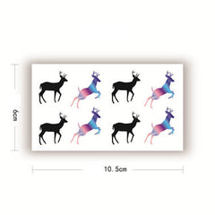 Deer Silhouette Temporary Tattoo