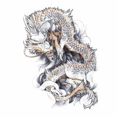 Japanese Dragon Temporary Tattoo