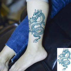 Blue Dragon Tattoo - Dragon Temporary Tattoos