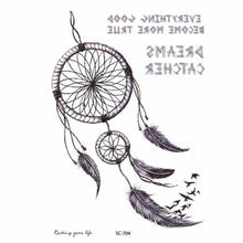 Load image into Gallery viewer, Dream Catcher Temporary Tattoo on Thigh
