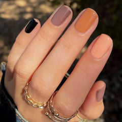 fall press on nails short