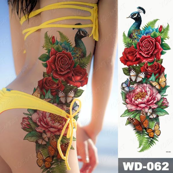 Floral Temporary Tattoo Sleeve