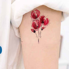 Blossoming Spider Lily Flower Tattoo