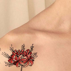 Japanese Spider Lily Flower Tattoo