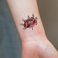 Japanese Spider Lily Flower Tattoo