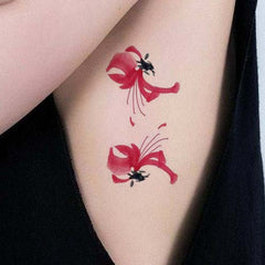 Small Spider Lily Flower Tattoo