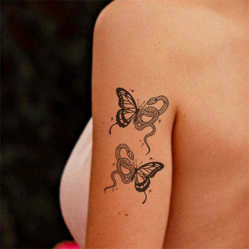 half-butterfly-half-snake-tattoo
