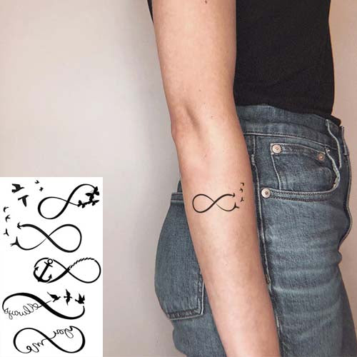 Tiny Infinity Temporary Tattoos