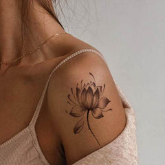 Lotus Flower Temporary Tattoo