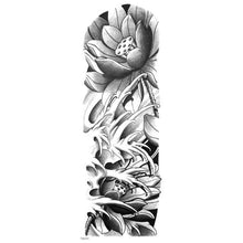 Load image into Gallery viewer, Lotus Flower Temporary Sleeve Tattoos
