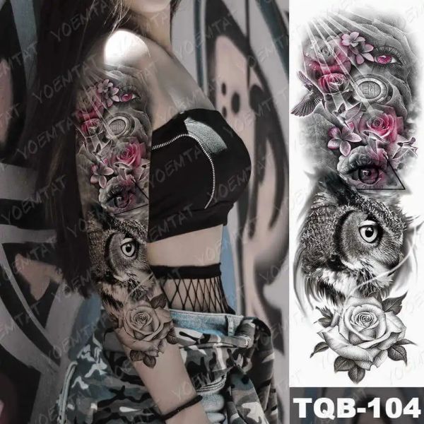 Realistic Temporary Tattoo Sleeve