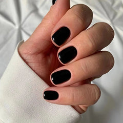 short black press on nails