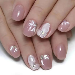 short press on nails with designs